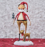 "Santa Claus With Baby Comet" Figurine