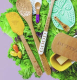 "Succulent" Sauce Spoon, Solid Beechwood