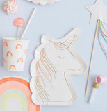 Set of 8 Unicorn Paper Plates