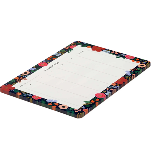 Desk Pad, Weekly "Wild Rose"