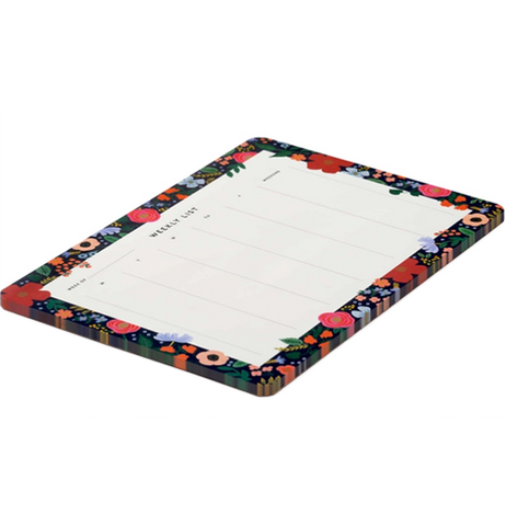 Desk Pad, Weekly "Wild Rose"