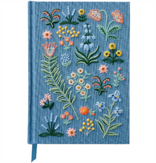 Menagerie Garden Embroidered Journal