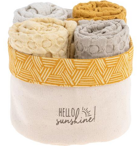 Set of 4 Waffle Weave Dishcloth