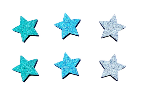 Silver Star Stud Earrings