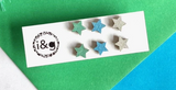 Silver Star Stud Earrings