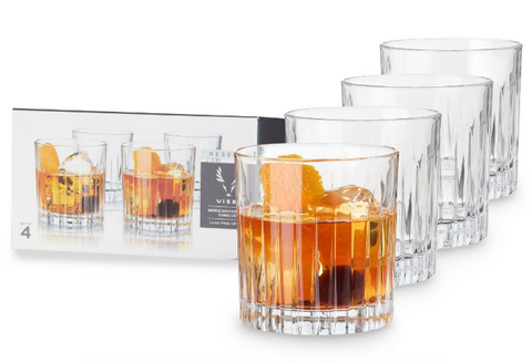 "European" Crystal Cocktail Tumblers (Set of 4)