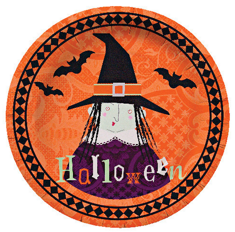 Small Halloween Witch Plates (12pk)