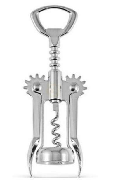 "Soar-Winged" Silver Corkscrew