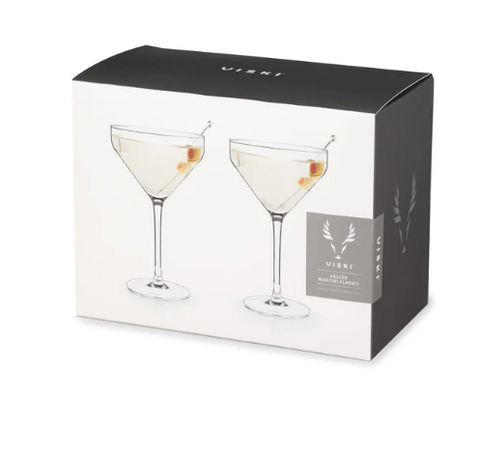 "Raye Angled Crystal" Martini Glasses (Set of 2)