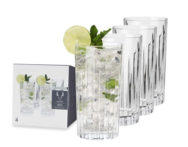 Viski Crystal Highball Tumblers