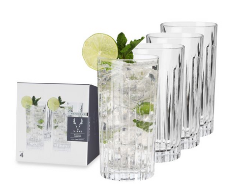 "Crystal" Highball Tumblers (Set of 4)