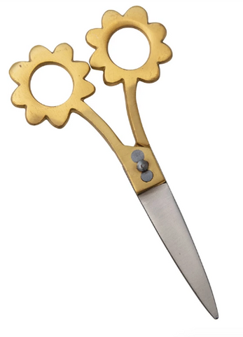 Scissors with Flower-shaped Handles