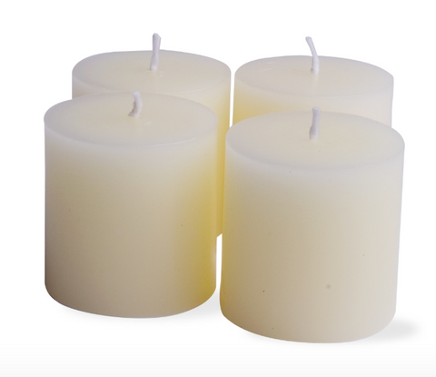 White Chapel Pillar Candle (Set of 4)