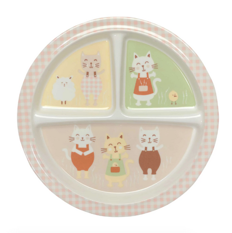 Baby Suction Plate "Prairie Kitty"