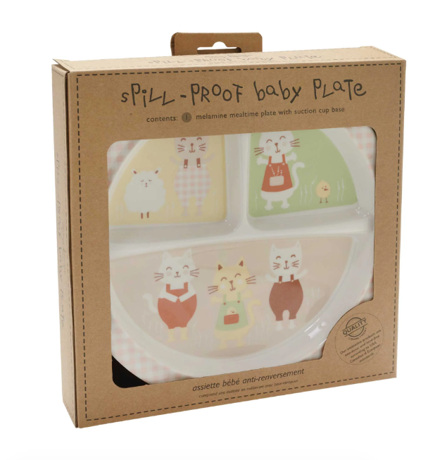 Baby Suction Plate "Prairie Kitty"