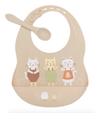 Prairie Kitty Fresh & Messy Bib & Spoon