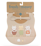 Prairie Kitty Fresh & Messy Bib & Spoon