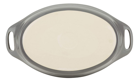 Gray 2.5 Qt Oval Baking Dish