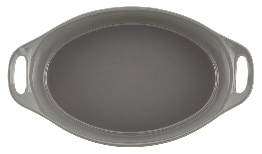 Gray 2.5 Qt Oval Baking Dish