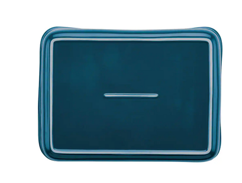 Marine Blue Rectangular Baker