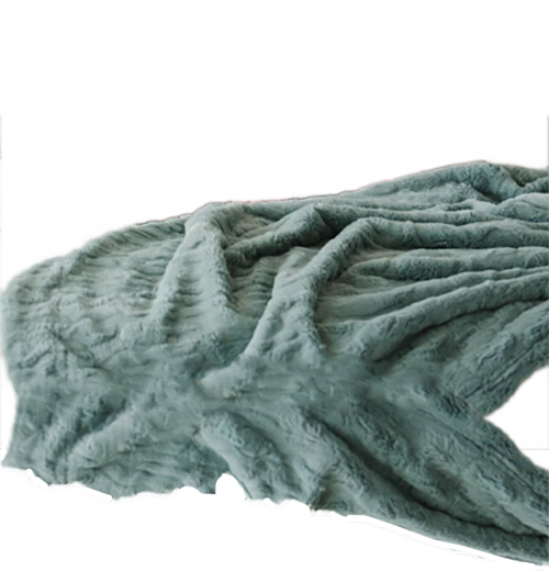 Patterned Faux Fur Throw Blanket