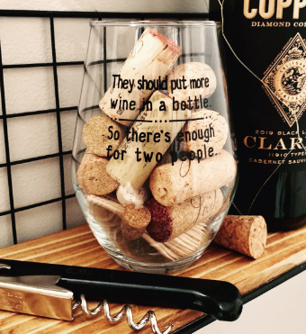 Stemless Wine Glass "They Should Put More Wine In A Bottle"