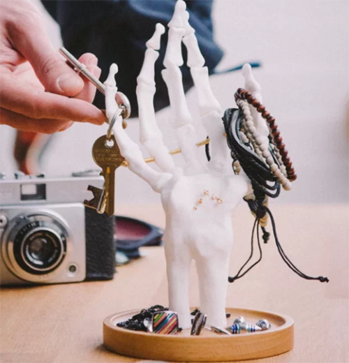 White Skeleton Hand Tidy