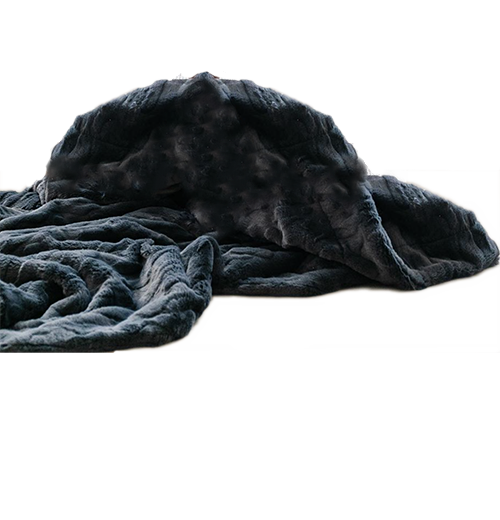 Patterned Faux Fur Throw Blanket