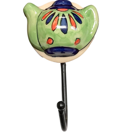 "Fiesta Tea Pot" Wall Hooks