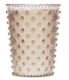 Hobnail Glass Candle