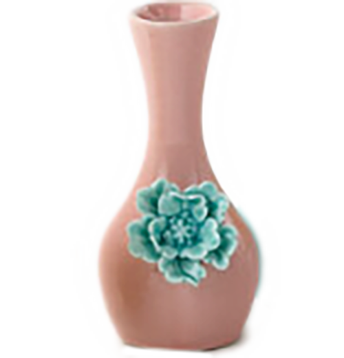 Mini Bud Vase with Ceramic Flower