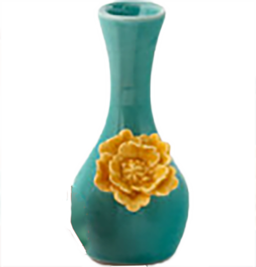 Mini Bud Vase with Ceramic Flower