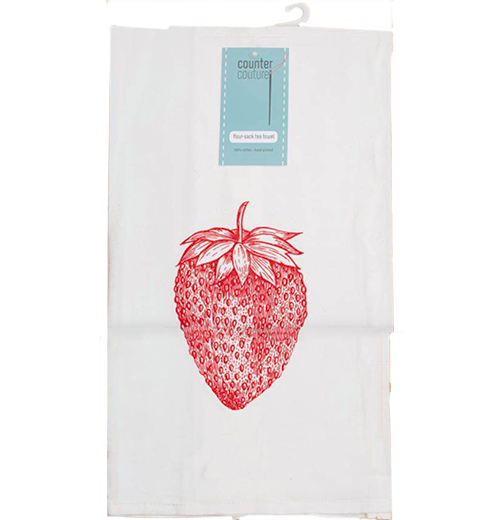 Strawberry Flour Sack Towel