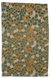 Cotton Tea Towel with Botanical Pattern