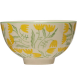 Hand-Stamped Stoneware Bowl