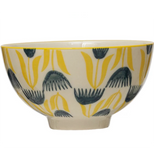 Hand-Stamped Stoneware Bowl