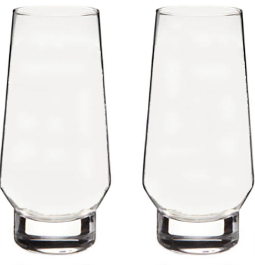 "Weighted" Stemless Champagne Flutes (Set of 2)