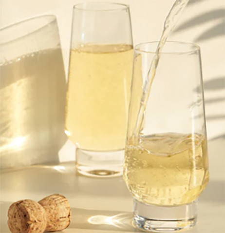 "Weighted" Stemless Champagne Flutes (Set of 2)