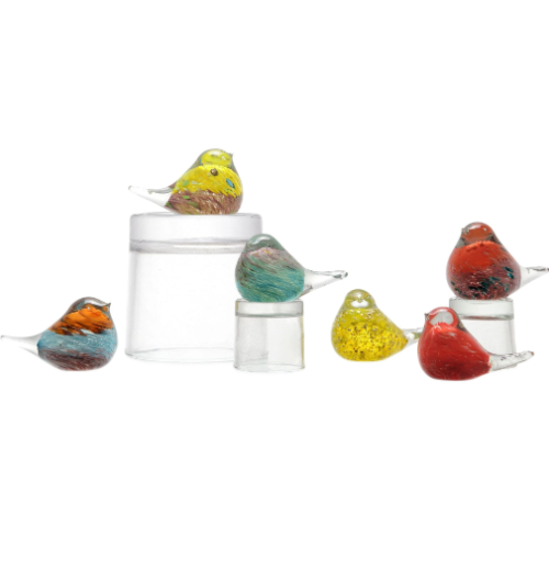 Mini Glass Bird