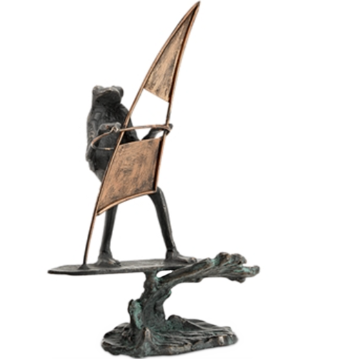 Wave Catching Surfer Frog