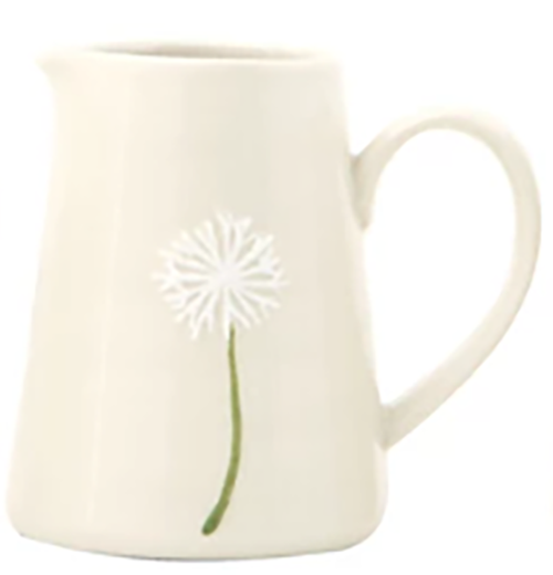 White Stoneware Creamer