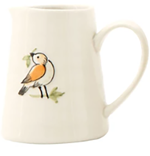 White Stoneware Creamer