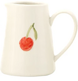 White Stoneware Creamer