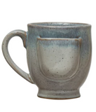 Stoneware Mug with Teabag Holder