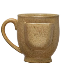 Stoneware Mug with Teabag Holder