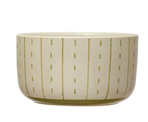 Stoneware Bowl With Pattern