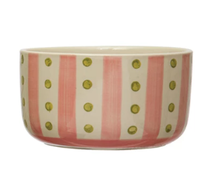 Stoneware Bowl With Pattern