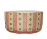 Stoneware Bowl With Pattern