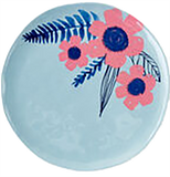 9" Berries And Florals Plate,