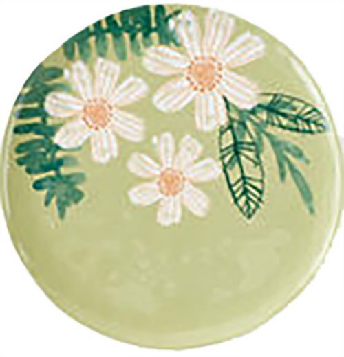 9" Berries And Florals Plate,